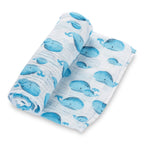 Whale Hello There - Baby Swaddle Blanket Set