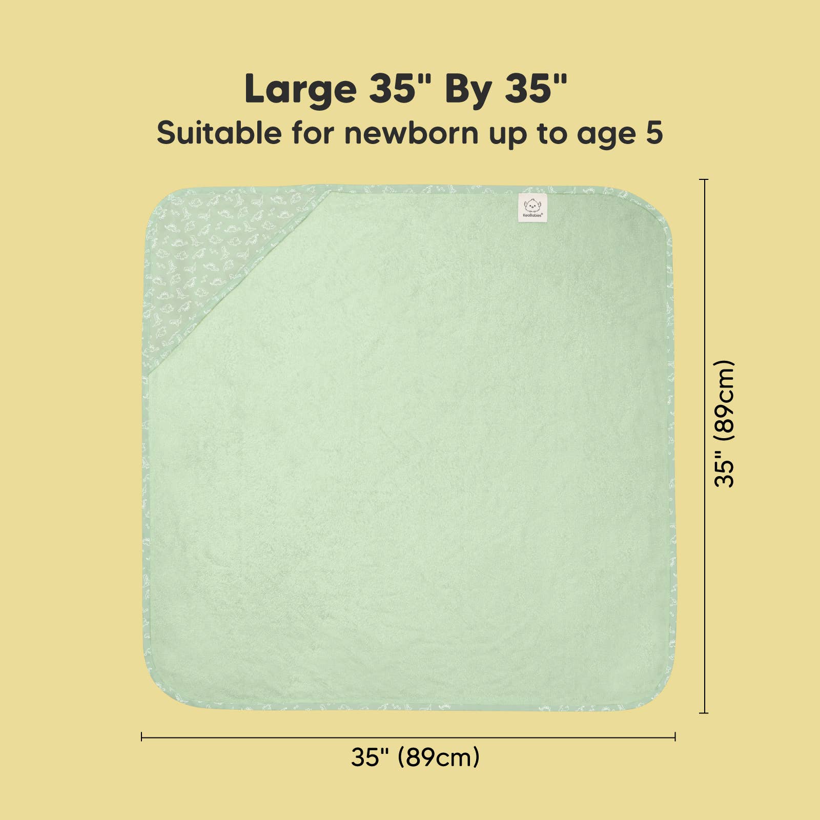 KeaBabies Luxe Baby Hooded Towel