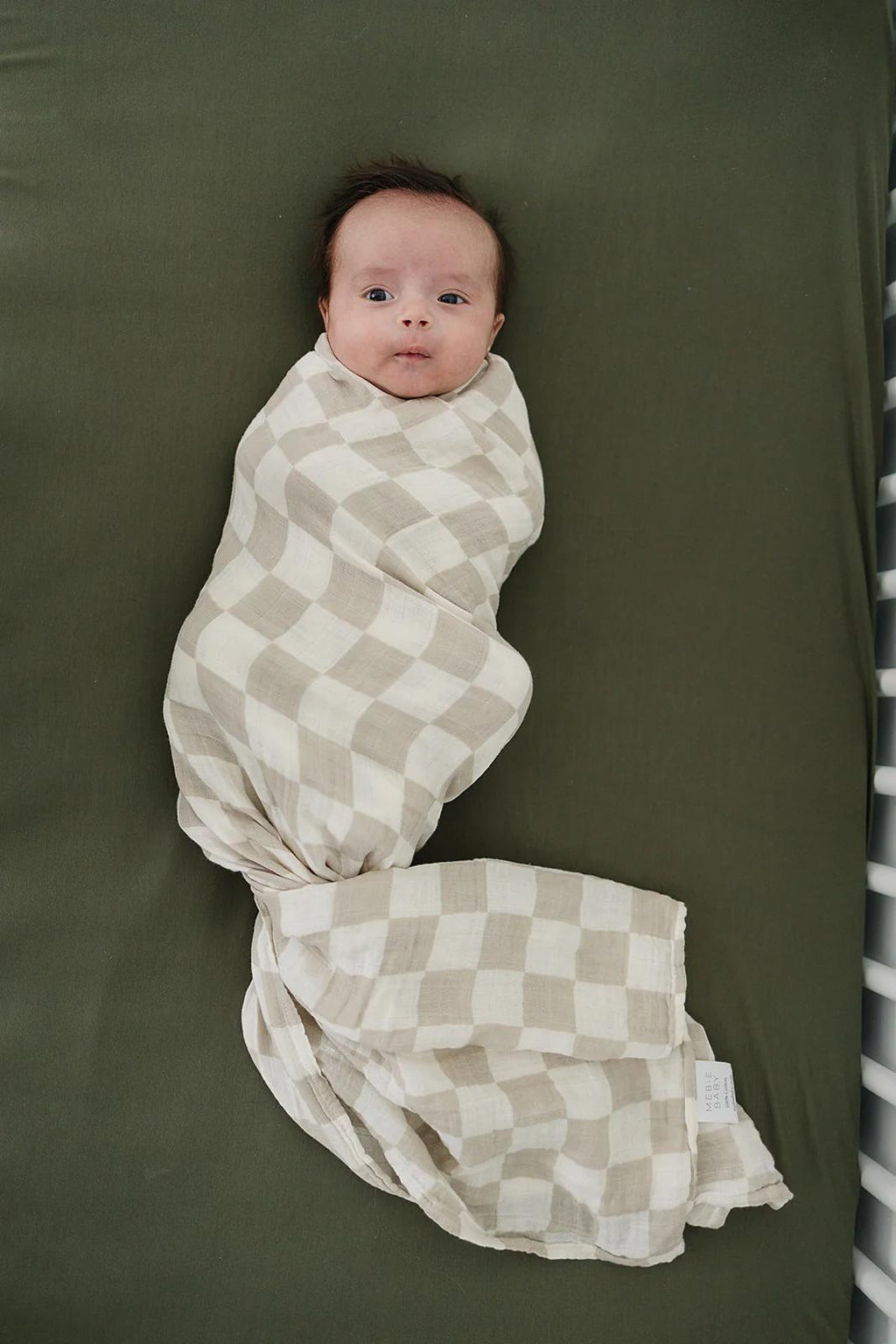 Muslin Taupe Swaddle Blanket