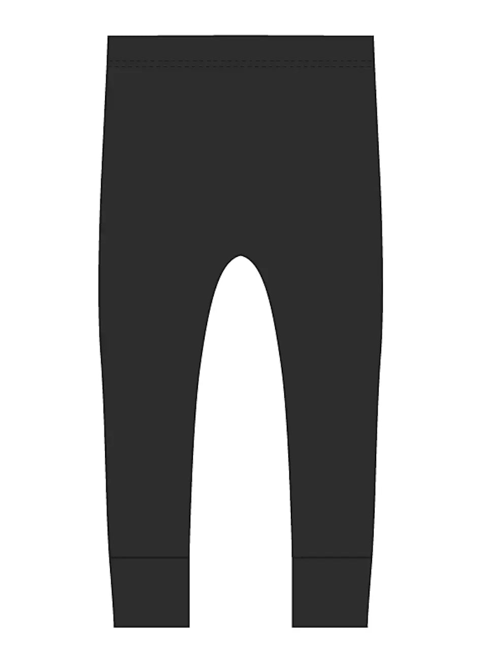 Basic Black Bamboo Kids Legging - Loch and Ali's Children's Boutique