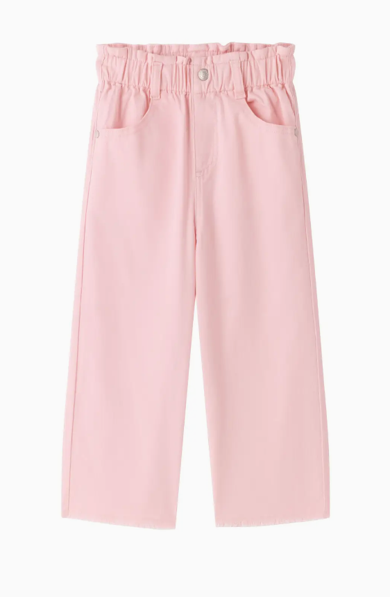 Pink denim pants girls