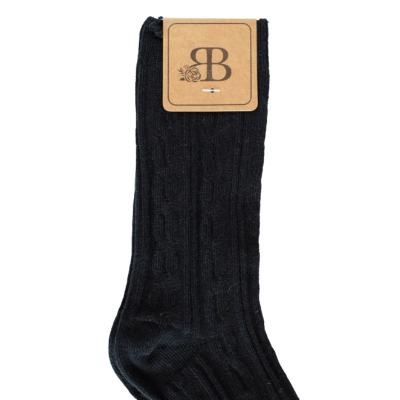 Knee-High Cable Knit Socks - Loch and Ali's Children's Boutique