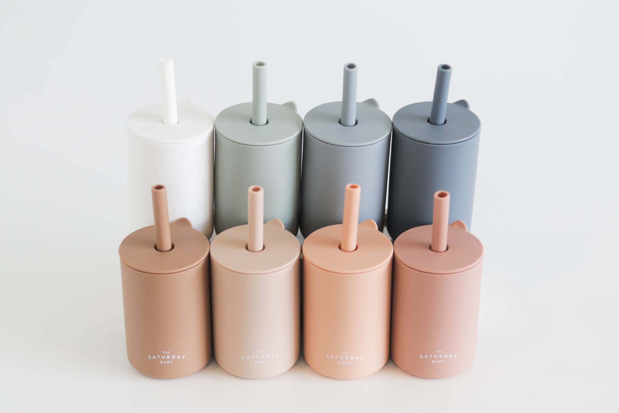 The Saturday Baby Silicone Straw Cup