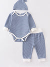 Stripe Baby 3pc Set - Loch and Ali's Children's Boutique