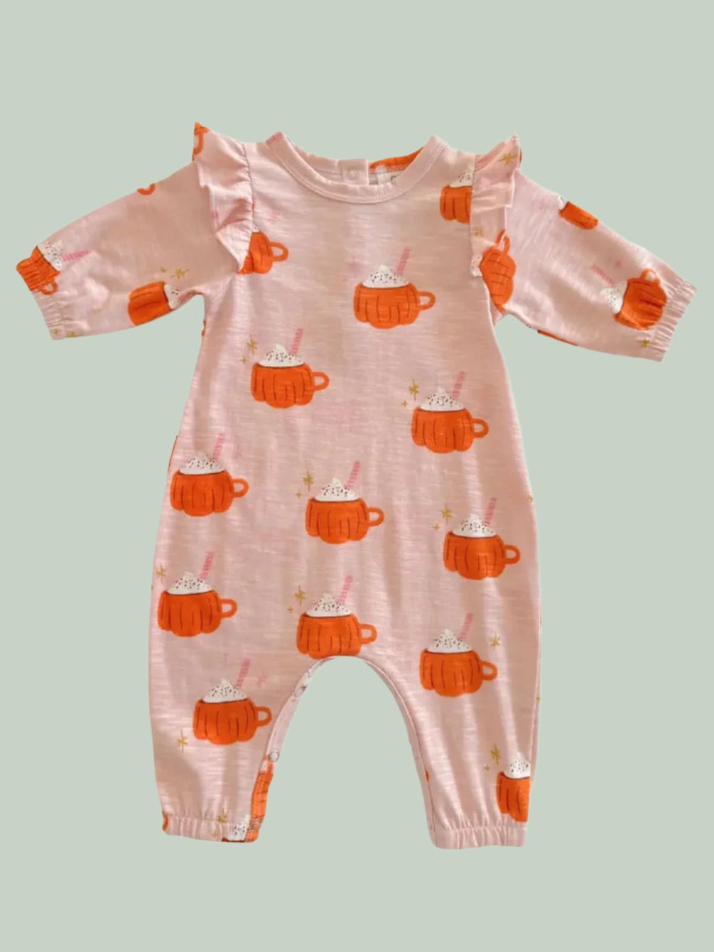Pumpkin Mug Pink Jumpsuit