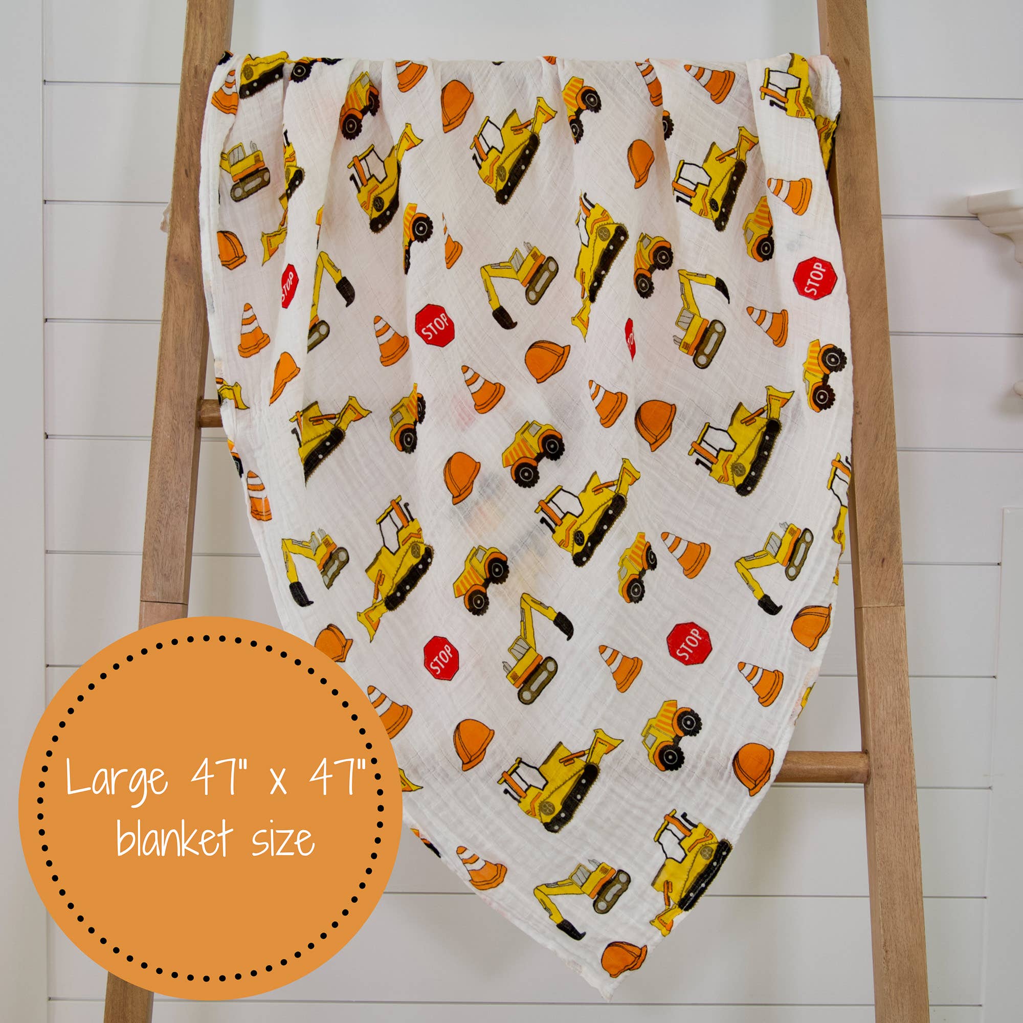 Under Construction Baby Swaddle Blanket