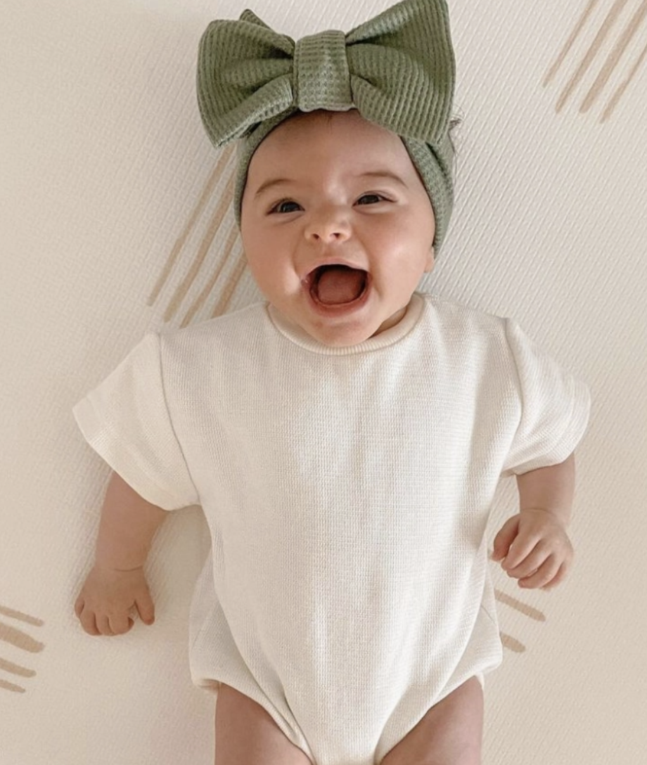 Waffle Bow Baby Headbands