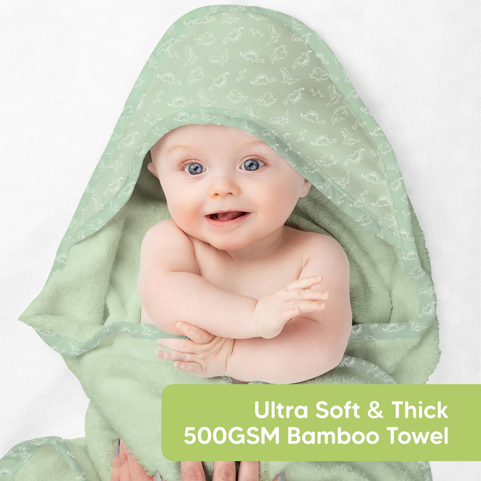 KeaBabies Luxe Baby Hooded Towel