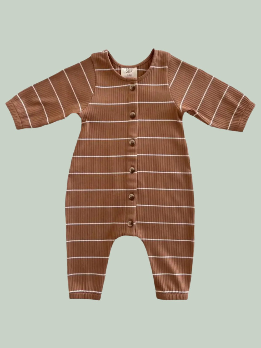 Saddle Stripe Ribbed Jumpsuit