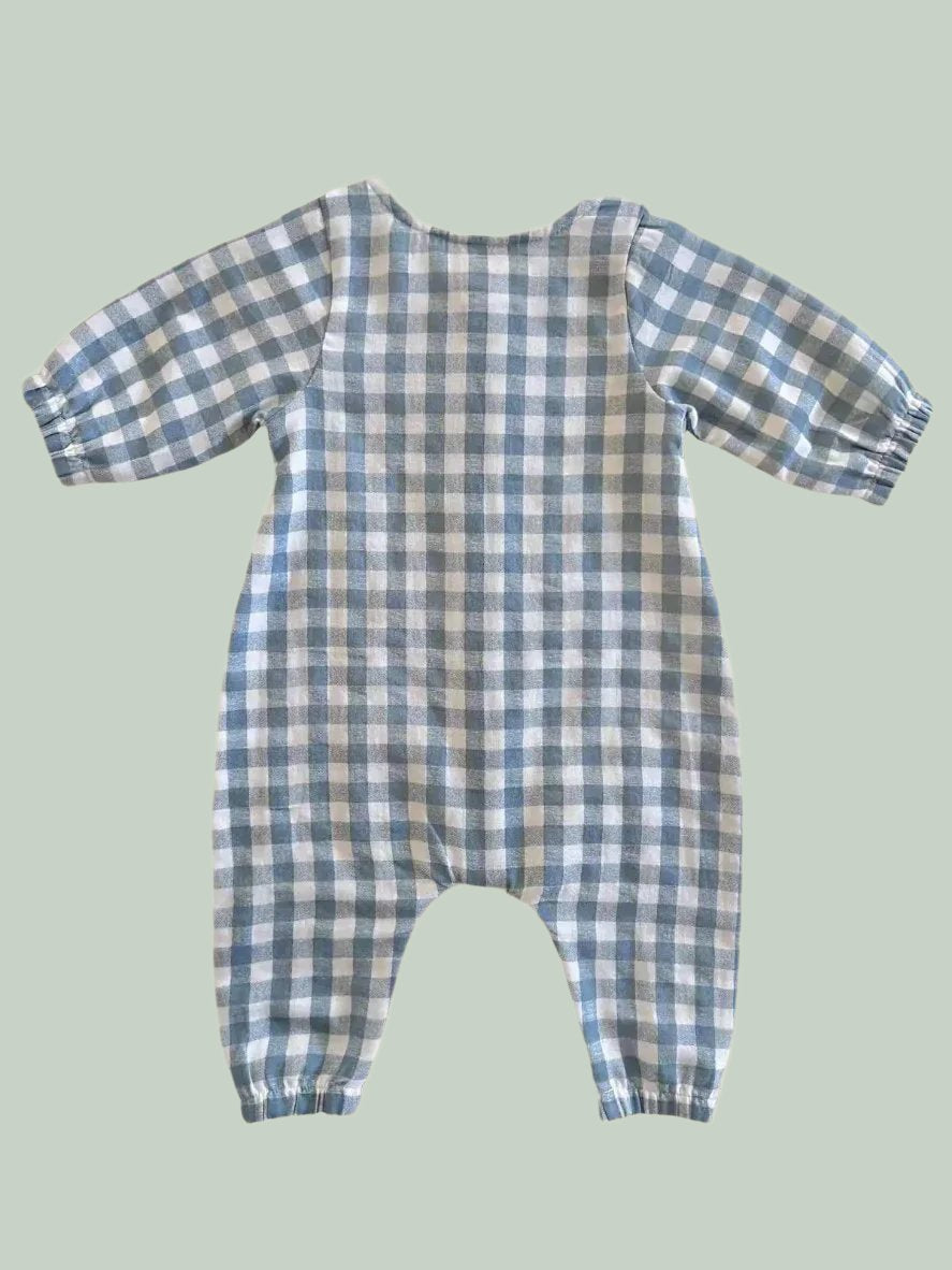 Gingham LS  Jumpsuit
