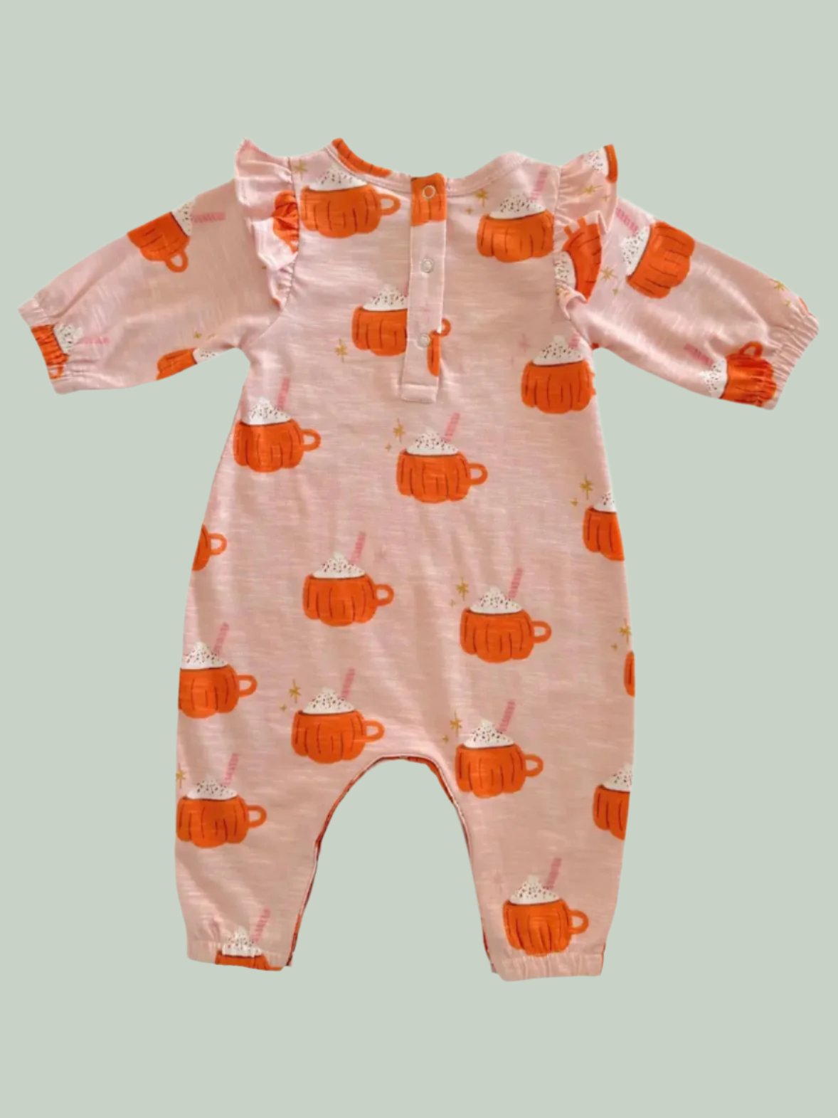 Pumpkin Mug Pink Jumpsuit