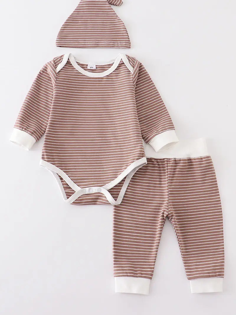 Stripe Baby 3pc Set - Loch and Ali's Children's Boutique