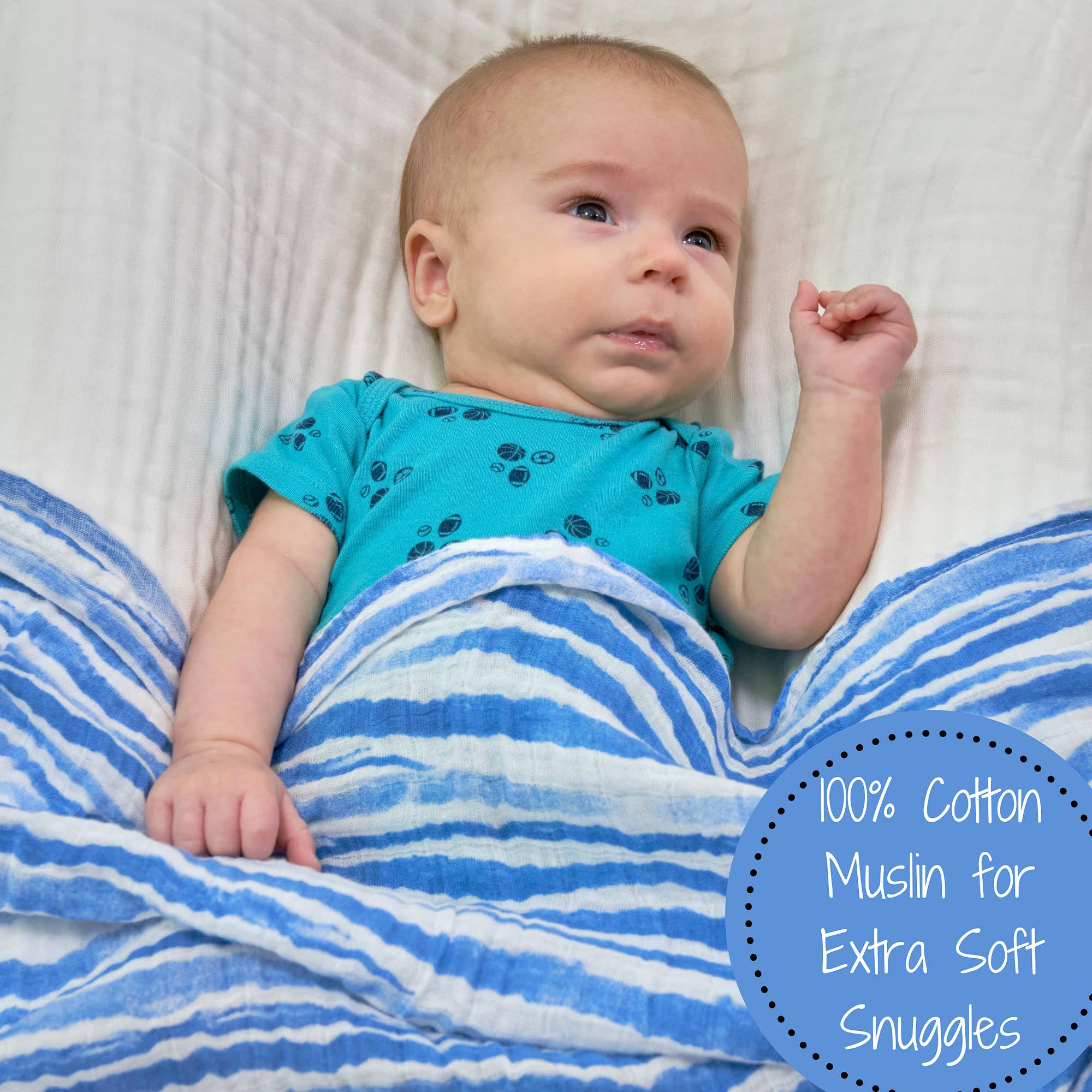 Whale Hello There - Baby Swaddle Blanket Set