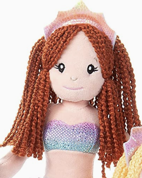 Plush Mermaid Doll – 12"