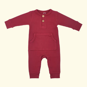 Baby Ribbed Playsuit with Pockets - Loch and Ali's Children's Boutique