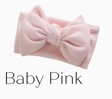 Waffle Bow Baby Headbands