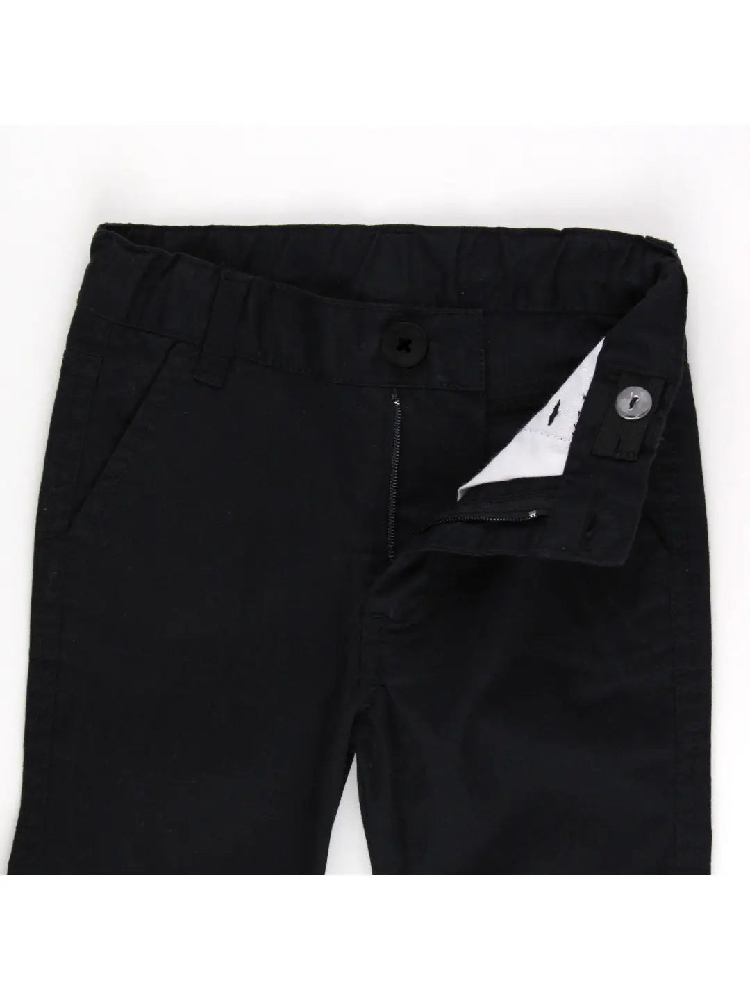 Boys Black Stretch Chino Pants - Loch and Ali's Children's Boutique