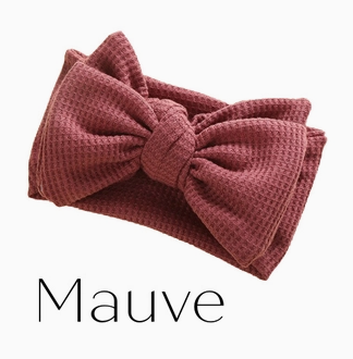 Waffle Bow Baby Headbands
