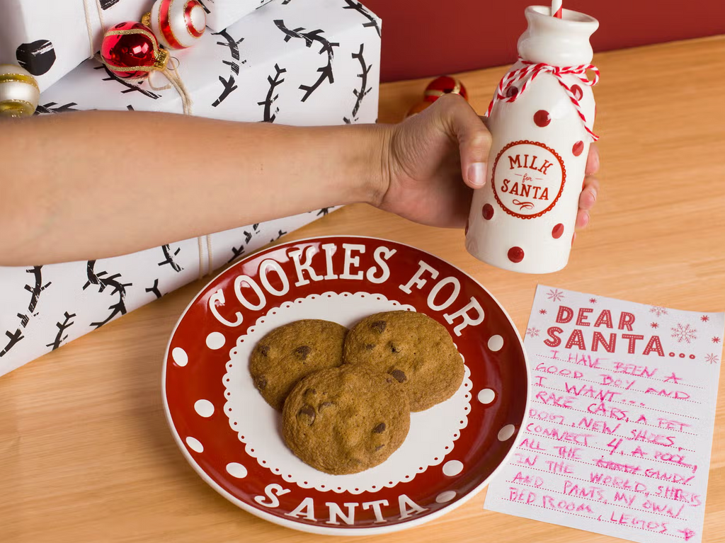 Christmas Santa's Milk & Cookie Set