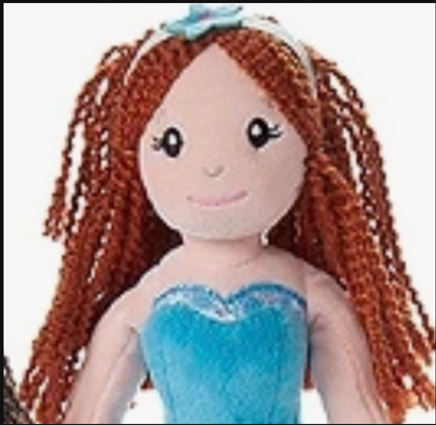 Plush Mermaid Doll – 12"