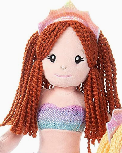Plush Mermaid Doll – 12"