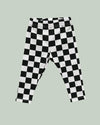 Checkered Leggings Black