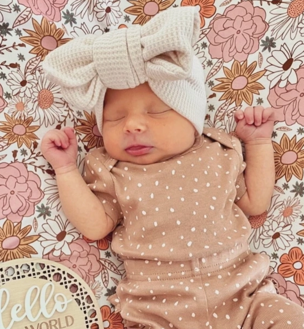 Waffle Bow Baby Headbands
