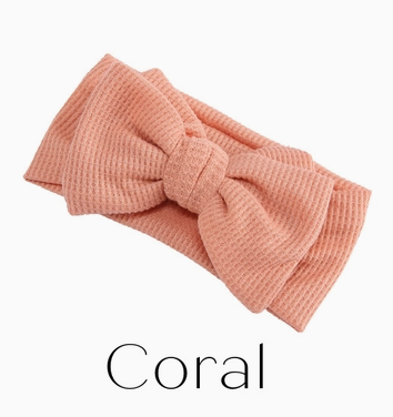 Waffle Bow Baby Headbands