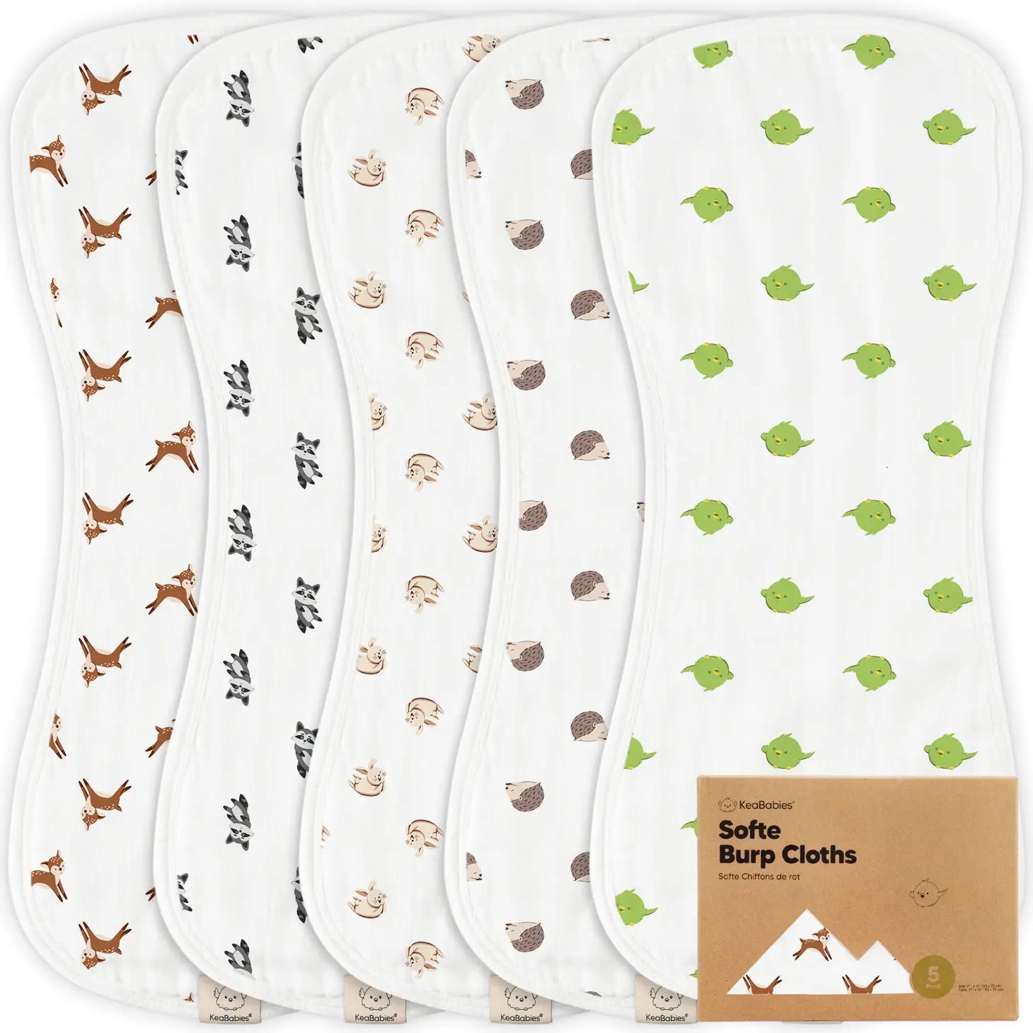 5-Pack Softe Burp Cloths - Loch and Ali's Children's Boutique