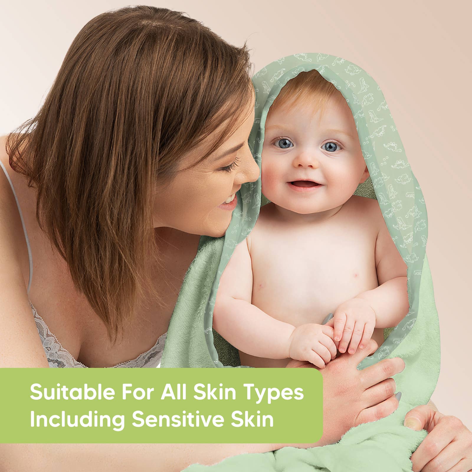 KeaBabies Luxe Baby Hooded Towel