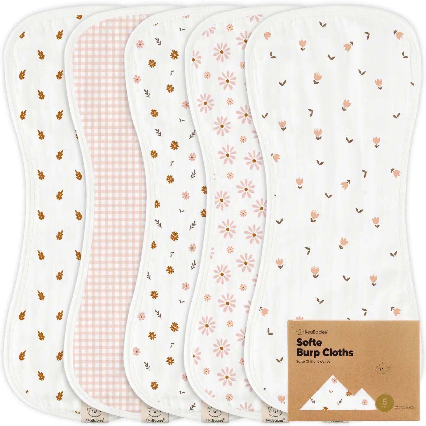 5-Pack Softe Burp Cloths - Loch and Ali's Children's Boutique