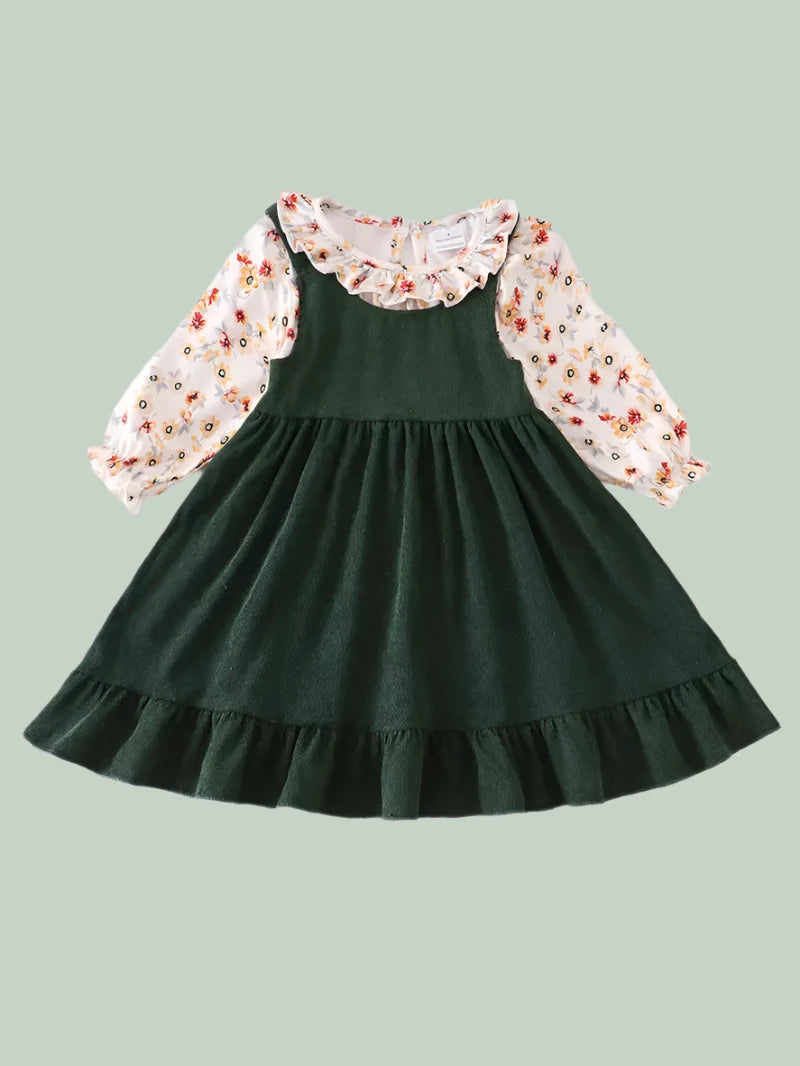 Forest Floral Print Strap Skirt Set - Loch and Ali's Children's Boutique