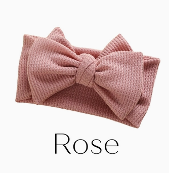 Waffle Bow Baby Headbands