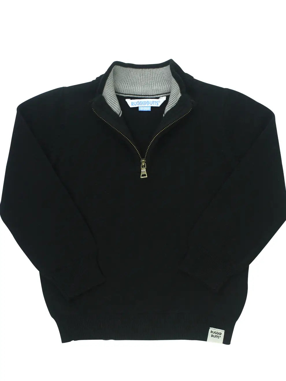 Black Quarter Zip Sweater - Loch and Ali's Children's Boutique