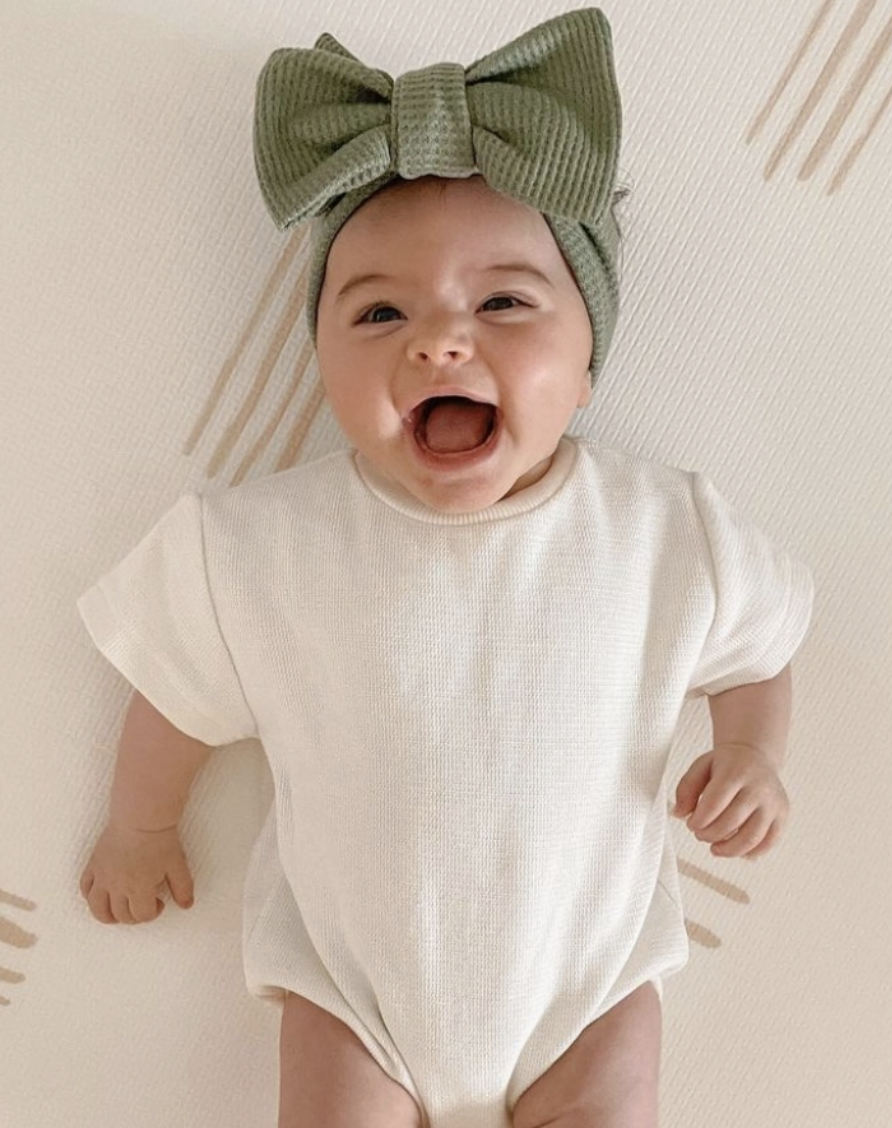Waffle Bow Baby Headbands