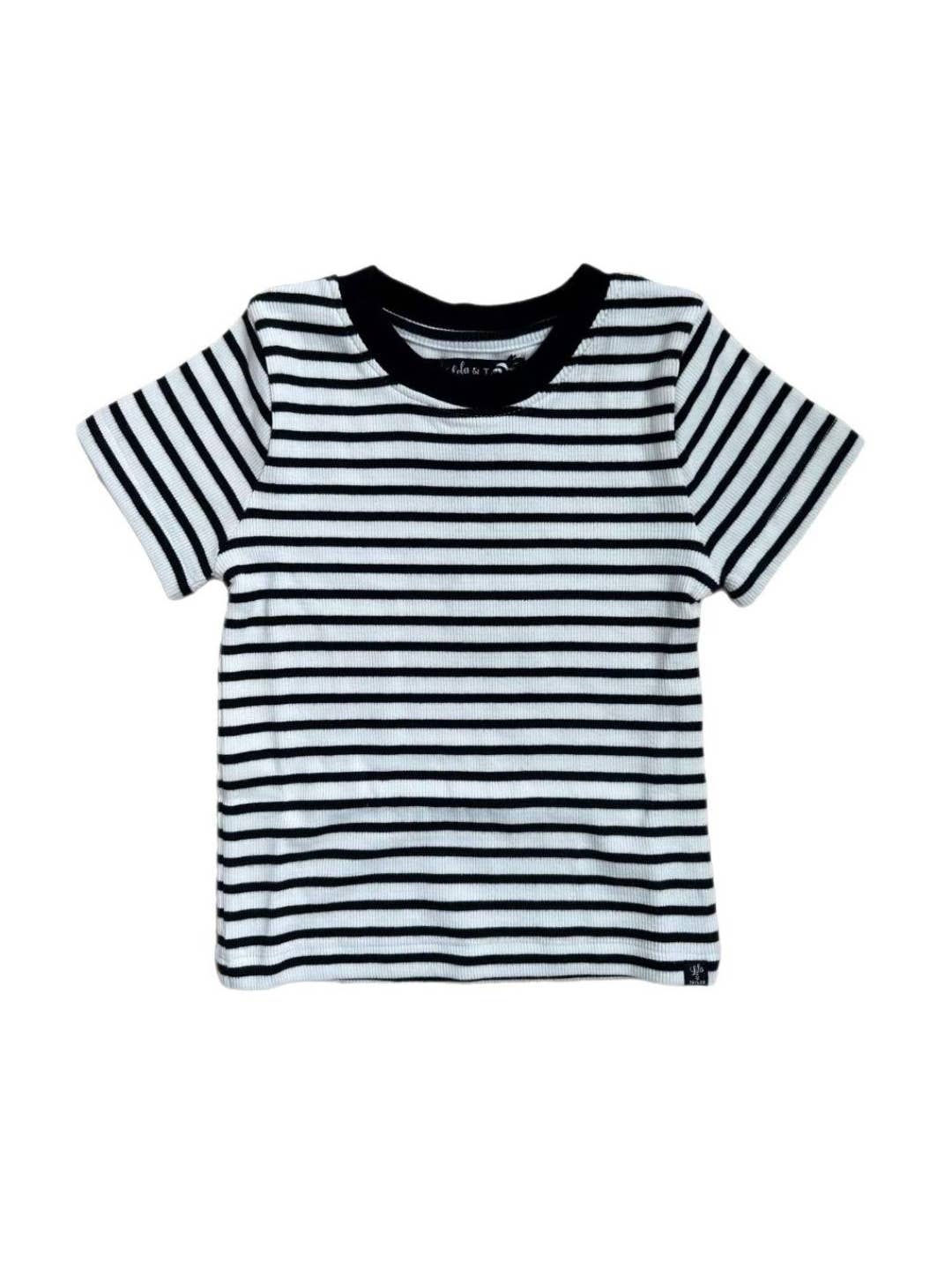 Unisex Baby T-Shirt - Jet Black Stripe - Loch and Ali's Children's Boutique