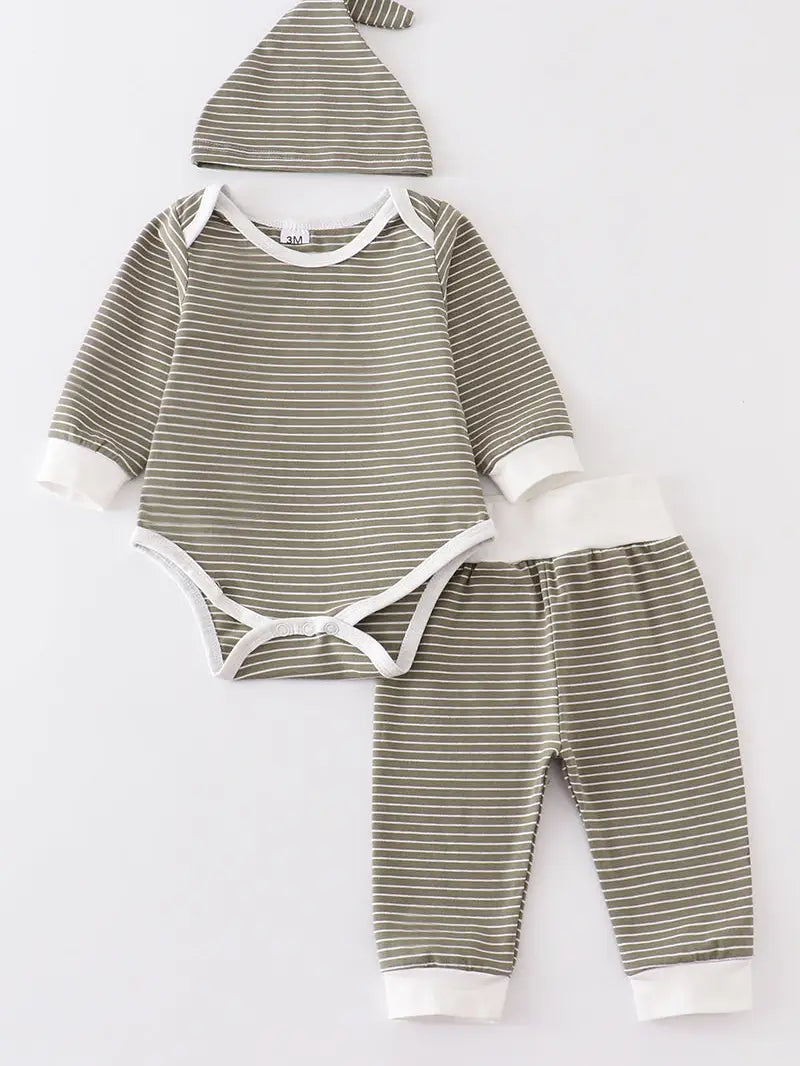 Stripe Baby 3pc Set - Loch and Ali's Children's Boutique