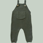 Olive Knit Overalls