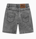 Boy's Denim Shorts-Grey