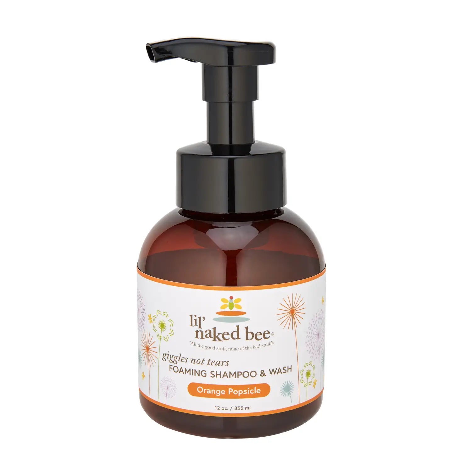 Giggles Not Tears Foaming Shampoo/Wash - Orange Popsicle 12oz