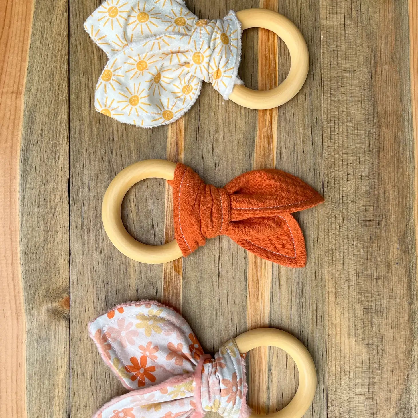 Fuzzy Wooden Teething Ring - Loch and Ali's Children's Boutique