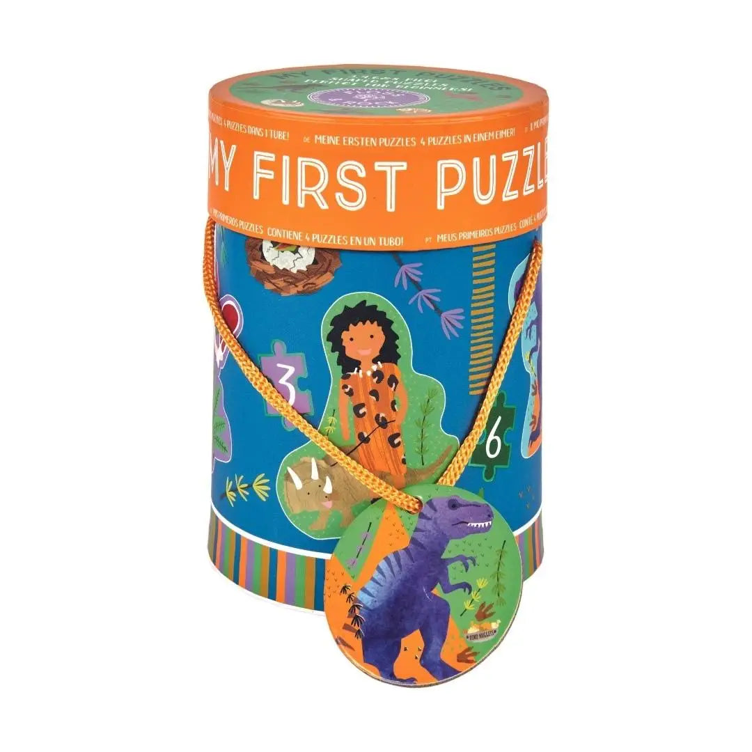 Dino 3, 4, 6, 8pc Puzzle Tub