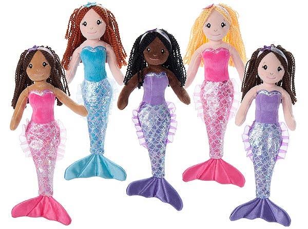 Plush Mermaid Doll – 12"